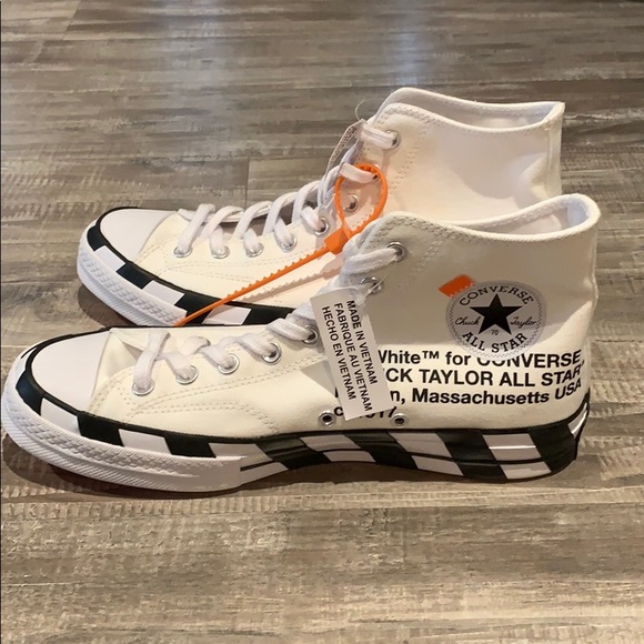 off white converse poshmark